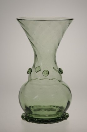 Váza s optickým dekorem - Lesní sklo