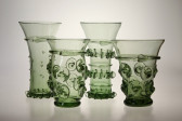 Gotický pohár s nálepy - Lesní sklo