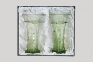Dárkové balení dvou číší s nálepy - Lesní sklo