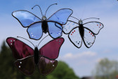 Motýlek pro radost na zavěšení - Lesní sklo