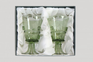 Dárkové balení dvou pohárů s malinami - Lesní sklo