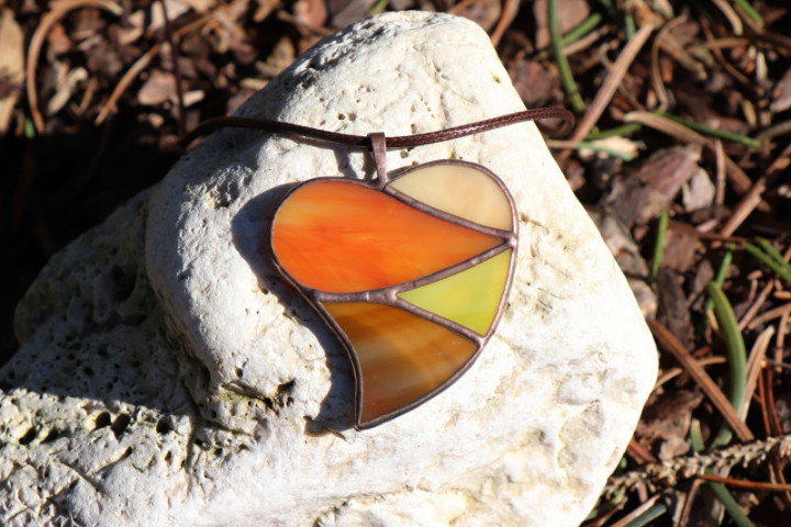Srdce podzimních barev - Lesní sklo