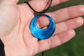 Modrý náhrdelník II - Lesní sklo