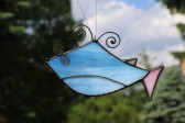 Modrá rybka  - Lesní sklo